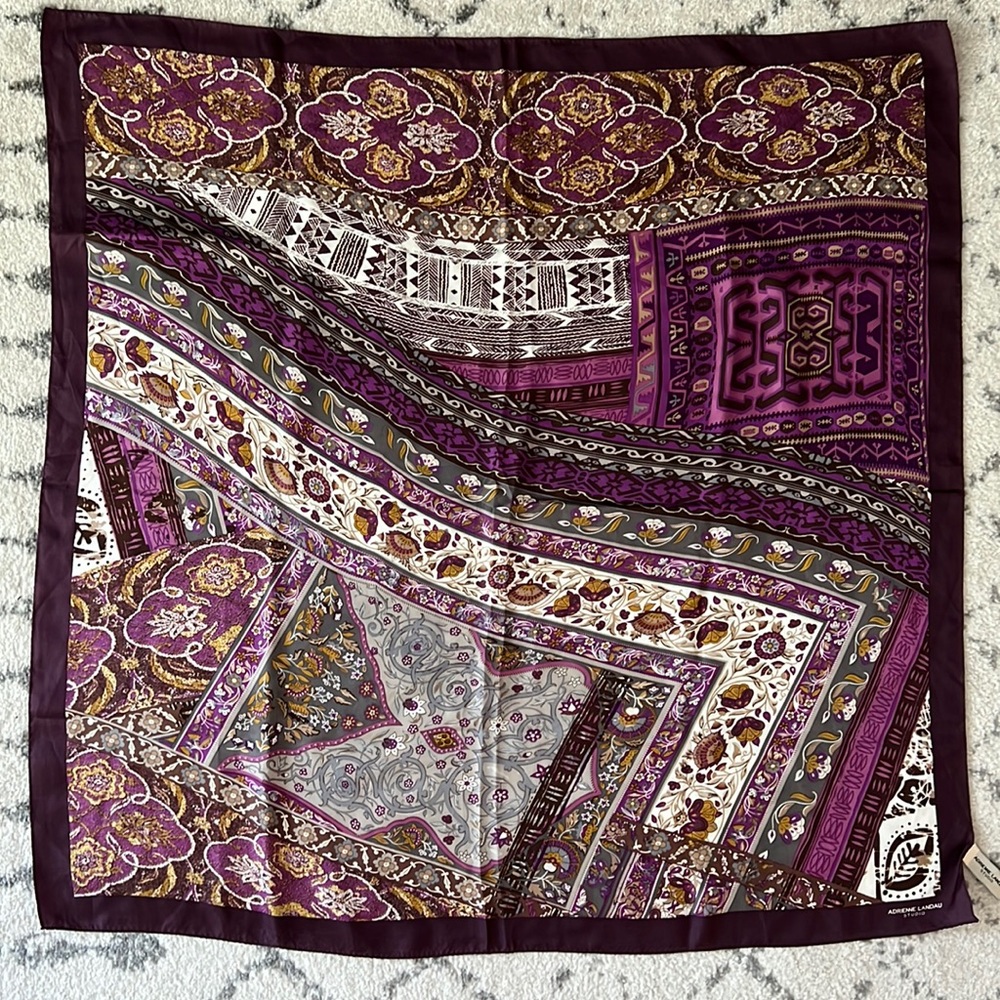 Adrienne Landau Silk Scarf